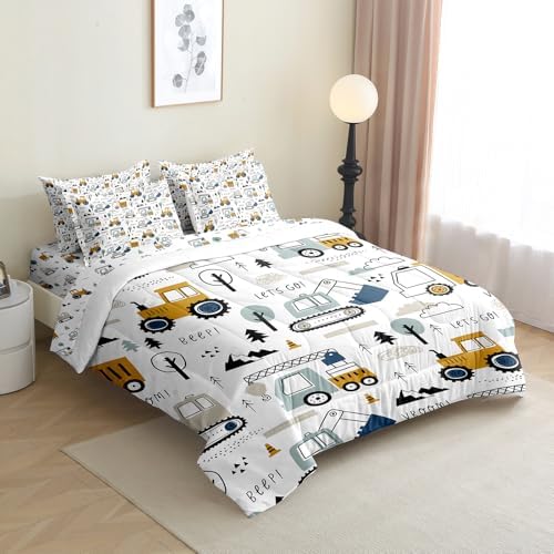 PALENVILI 7-Piece Kids Comforter Set for Twin Bed