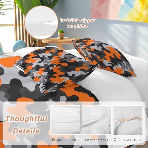 Sabolny Red Black Queen Duvet Cover Set 3 Piece