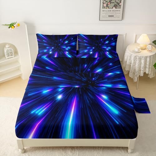 QOOMO Galaxy Themed Kids Bed Sheet Set