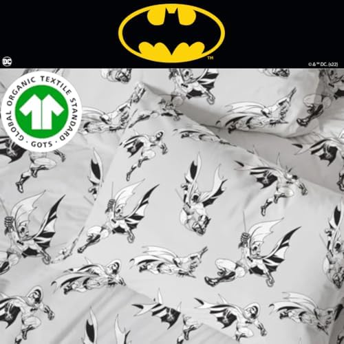 Franco Batman Kids 3-Piece Organic Cotton Sheet Set