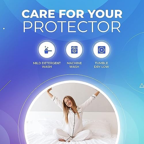 PlushDeluxe Twin-XL 39x80 Mattress Encasement - Waterproof Bedbug Proof 6-Sided Hypoallergenic