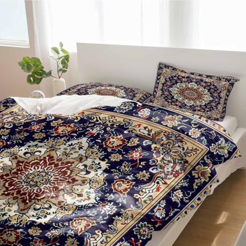 Alandar Home Duvet Cover Set Geometric Boho Floral