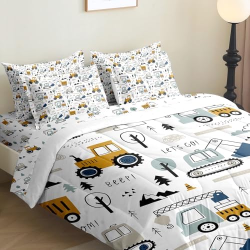 PALENVILI 7-Piece Kids Comforter Set for Twin Bed