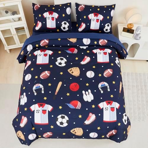 ZSYAYAHA Boys Queen Comforter Set 5 Pieces