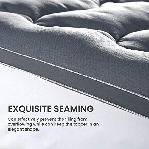 SLEEP ZONE Fluffy Mattress Toppers with Cooling Comfort