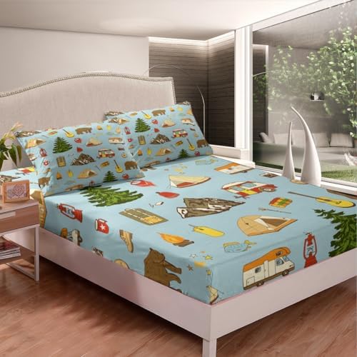Erosebridal Camper Bedding Set Twin 3Pcs 1