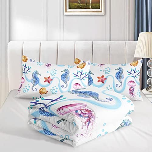 CVHOUSE Hippocampus Bedding Set Full Size