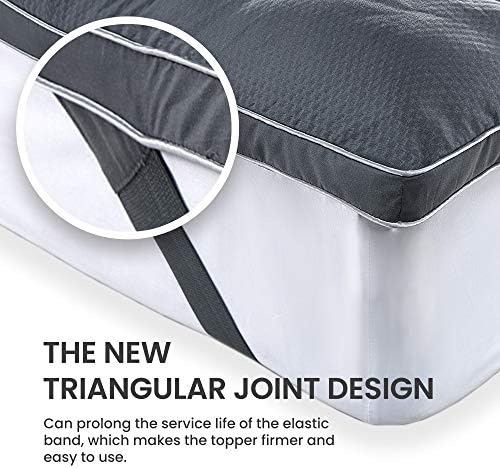 SLEEP ZONE Fluffy Mattress Toppers with Cooling Comfort