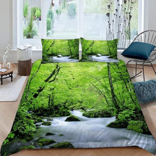 GIPNIAU 3D Print Duvet Cover Set for California King