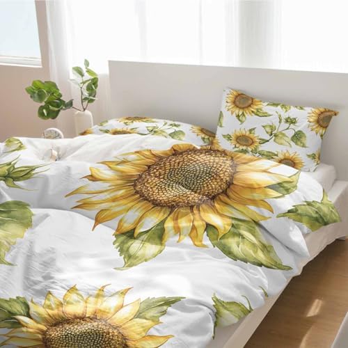 3 Piece Summer Garden Floral Duvet Cover Set 1