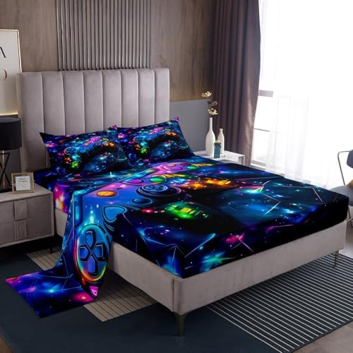 Feelyou Kids Galaxy Bed Sheet Set Twin Size