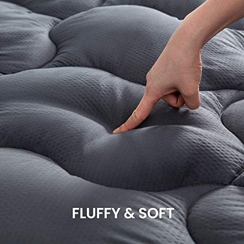 SLEEP ZONE Fluffy Mattress Toppers with Cooling Comfort