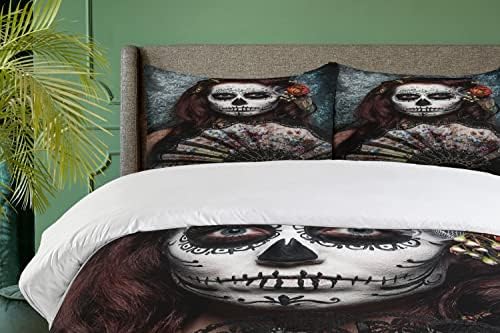Ambesonne Day of The Dead Duvet Cover Set