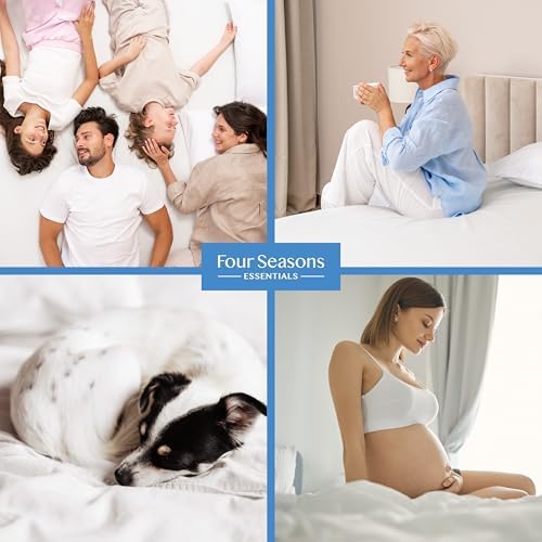 Four Seasons Essentials Twin Mattress Encasement 5-8 Deep Waterproof Zippered Protector