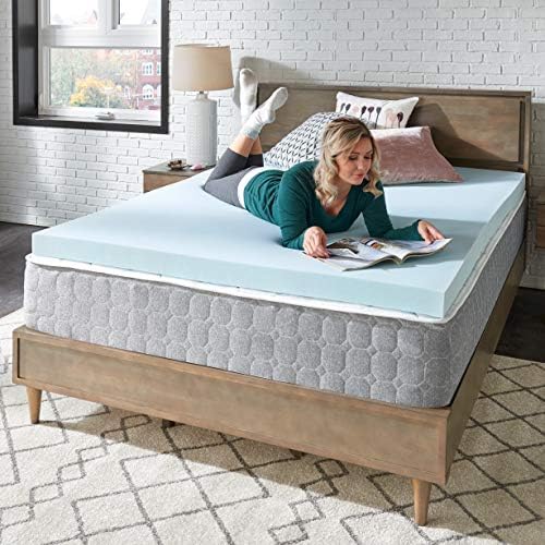 Sealy TrueForm 3 Memory Foam Mattress Topper Queen Blue