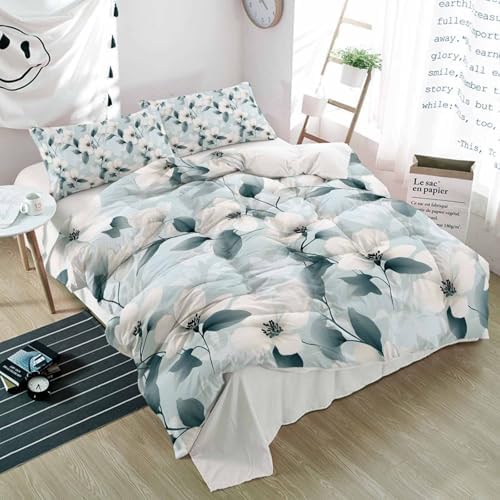Alandar Home 3 Piece Summer Duvet Cover Set with Pillow Shams