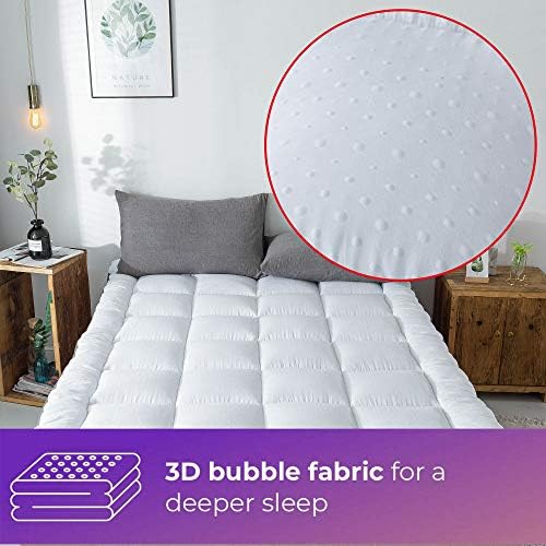 SUFUEE Mattress Topper King - 2inch Plush Luxury Down Alternative