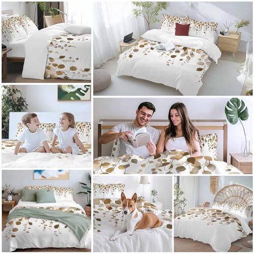 Sabolny Eucalyptus Queen Duvet Cover Set 3 Piece