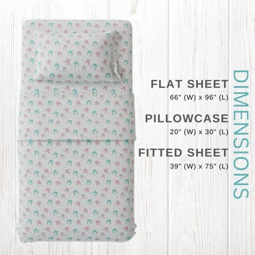 Franco Squishmallows Organic Cotton Sheet Set Twin Size