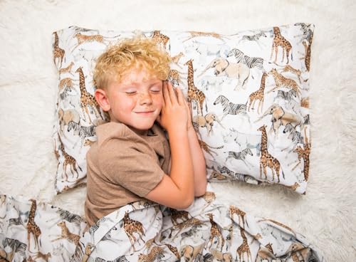 Where The Polka Dots Roam Safari Animal Twin Bed Set