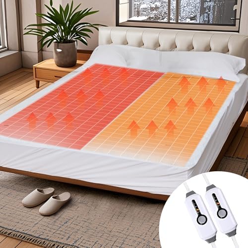 SUNNY HEAT King Size Heated Mattress Pad 78x80