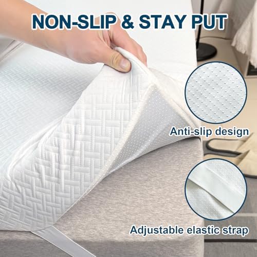 Yundo 2 Inch Memory Foam Mattress Topper for Back Pain
