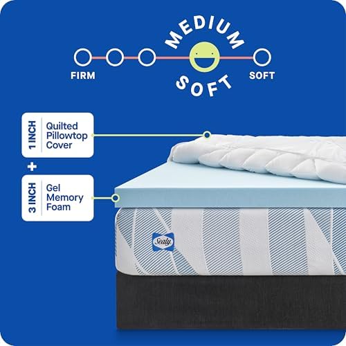 Sealy Dreamlife 3 Gel Memory Foam Queen Mattress Topper 1