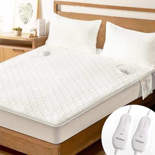 Electric Heated Mattress Pad King Size Dual Control Warmer