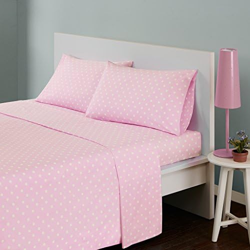 Mi Zone Kids Pink Polka Dot Sheet Set