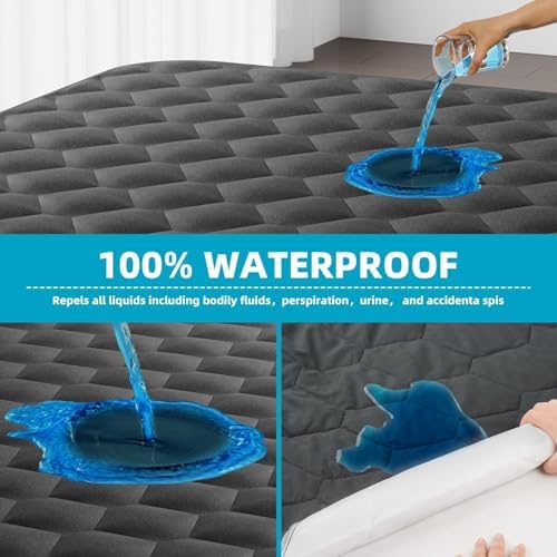 Kmall Twin XL Mattress Protector Waterproof with Deep Pocket and Noiseless Design