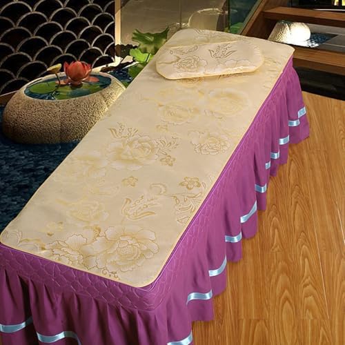 LDLCYCN Cooling Massage Mattress Pad with Face Hole