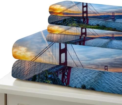 Sunset Landscape Duvet Cover Set with Zipper 3 Piece Kids Bedding