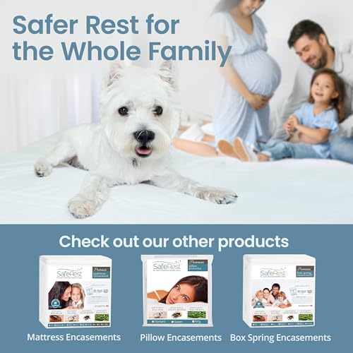 SafeRest Zippered Mattress Protector - 6 Inch Waterproof Mattress Cover