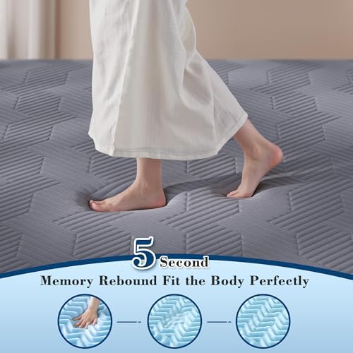 EnHomee 3 Inch Full Mattress Topper with Cooling Gel and Washable Cover