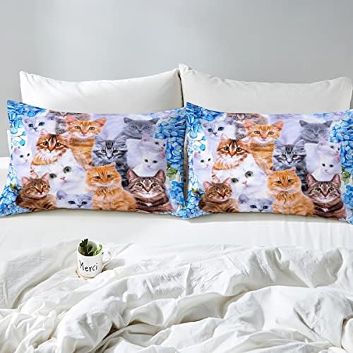 Feelyou Kids Cat Bedding Sheet Set 3Pcs Twin