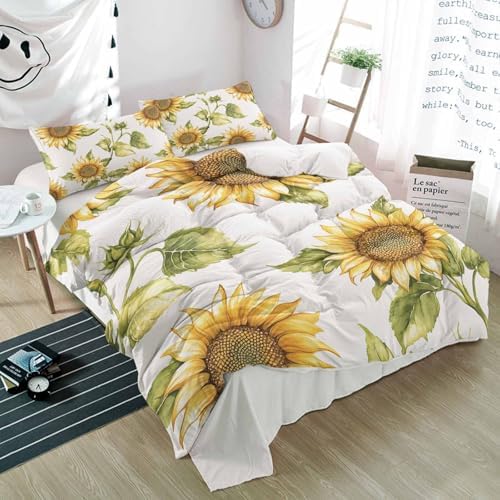 3 Piece Summer Garden Floral Duvet Cover Set 1