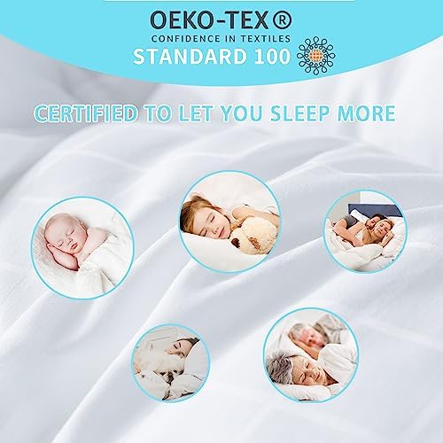 ANALIN Extra Thick Down Alternative Mattress Topper Full Bed 100 Cotton