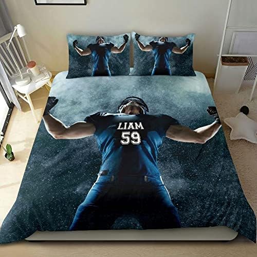 Personalized Football Duvet Cover Set for Kids