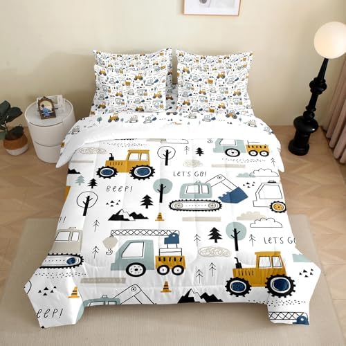 PALENVILI 7-Piece Kids Comforter Set for Twin Bed