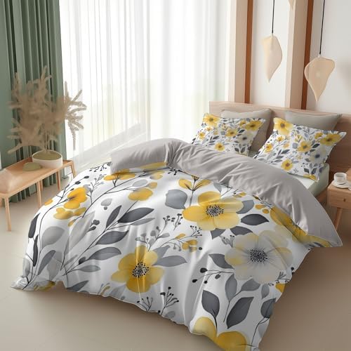California King Duvet Cover Set with 2 Pillowcases 1