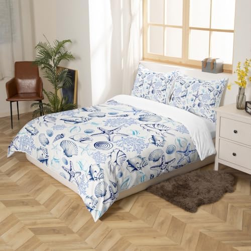 Homewish Coastal Duvet Cover Set Queen Size