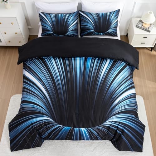 NTBED 3D Abstract Geometric Comforter Set for Kids