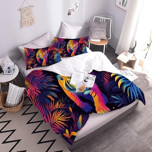 GIPNIAU 3D Print Duvet Cover Set with Zipper California King 1