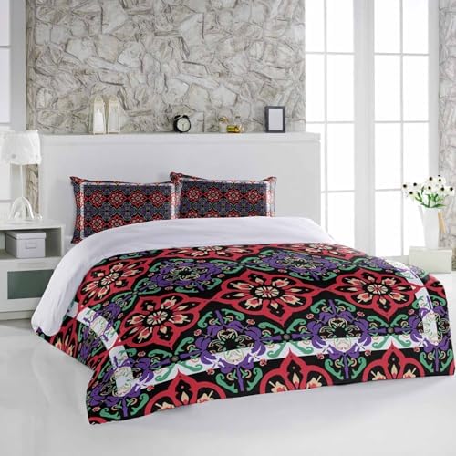 Alandar Home Ethnic Style Duvet Cover Set with Pillowcases