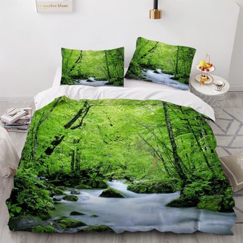 GIPNIAU 3D Print Duvet Cover Set for California King
