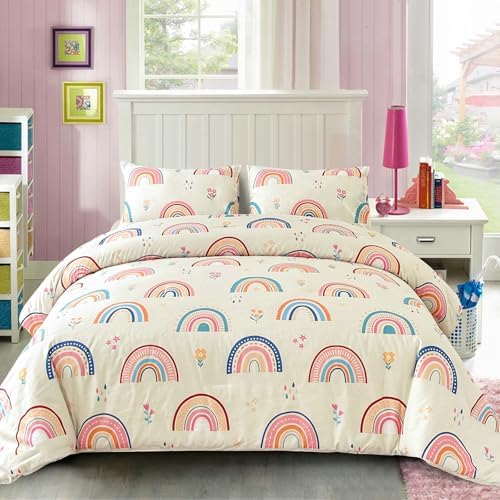 NTBED Rainbow Comforter Set 5 Piece Twin