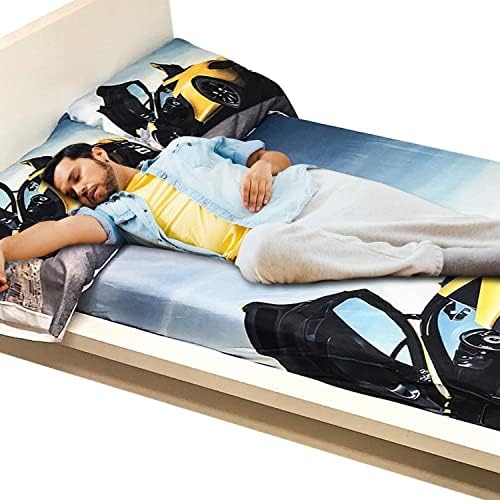 Kids Sports Car Bed Sheet Set Twin Pack of 4