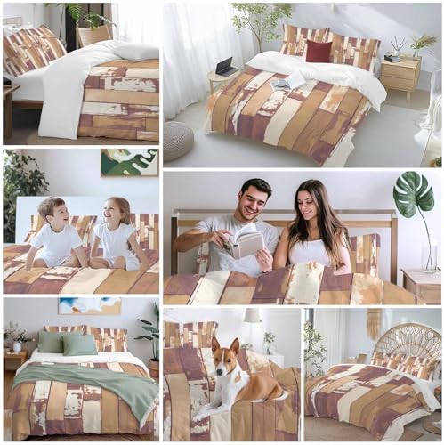 Sabolny Orange Microfiber Duvet Cover Set with Throw Pillowcases