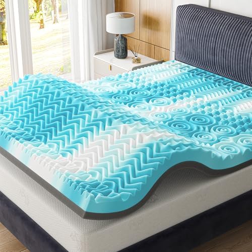 4 Inch Cooling Gel Mattress Topper with 7-Zone Support