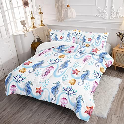 CVHOUSE Hippocampus Bedding Set Full Size